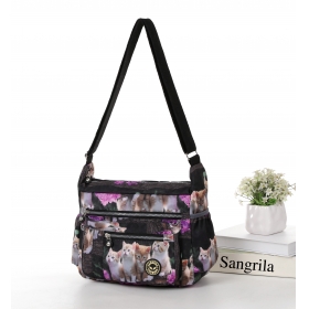 Crinkle Nylon Cross-body Casual bag