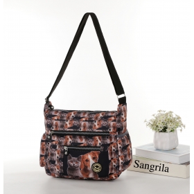 Crinkle Nylon Cross-body Casual bag