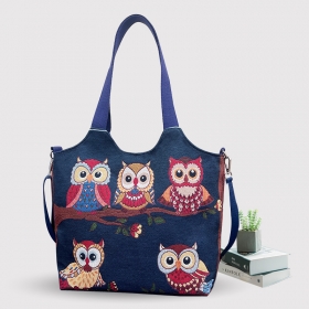Embroidery Canvas Shoulder Bag