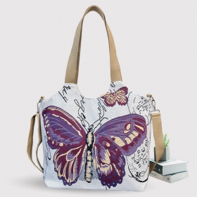 Embroidery Canvas Shoulder Bag