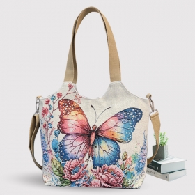 Embroidery Canvas Shoulder Bag