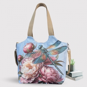 Embroidery Canvas Shoulder Bag