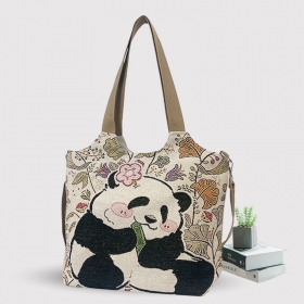 Embroidery Canvas Shoulder Bag