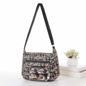 Crinkle Nylon Cross-body Casual bag