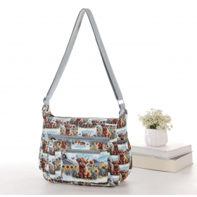 Crinkle Nylon Cross-body Casual bag